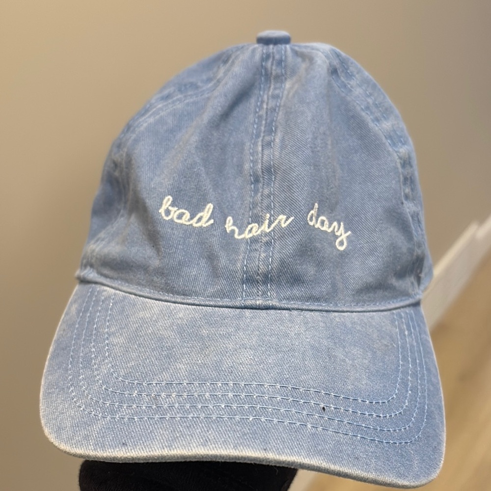 Blue 'Bad Hair Day' Cap